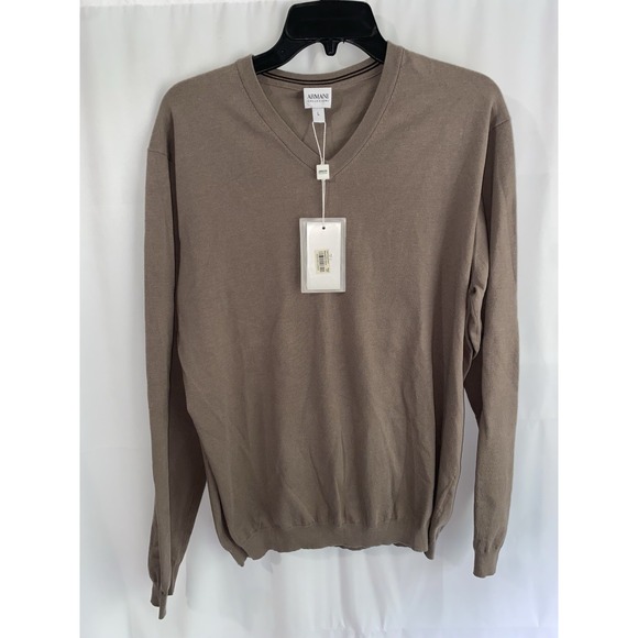 Armani Collezioni Men's Size Large V-Neck Sweater NWT - Picture 1 of 4
